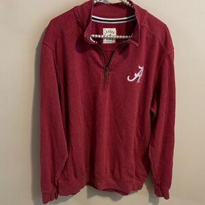 League university of Alabama Quarter-Zip Pullover size large